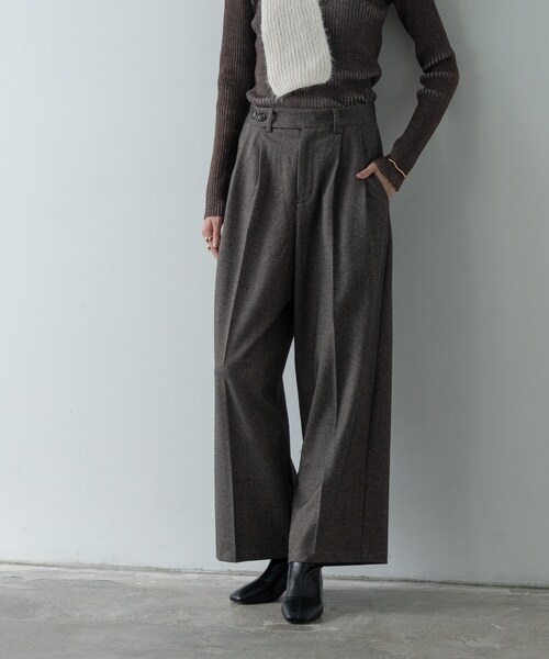 セール】ツイードタックワイドパンツ（その他パンツ）｜GALLEST