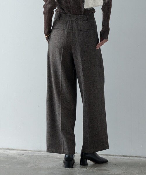 GALLEST（ギャレスト）の「ツイードタックワイドパンツ（その他パンツ・レディース・ブラック系3/ダークブラウン系3・36/38/40）」の18枚目の写真