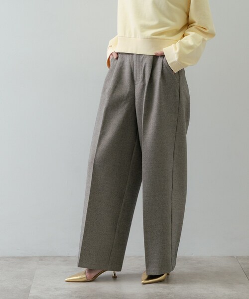 GALLEST（ギャレスト）の「ツイードタックワイドパンツ（その他パンツ・レディース・ブラック系3/ダークブラウン系3・36/38/40）」の22枚目の写真