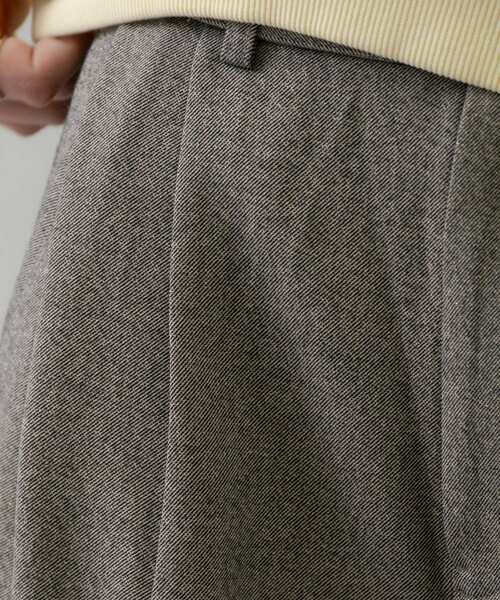 GALLEST（ギャレスト）の「ツイードタックワイドパンツ（その他パンツ・レディース・ブラック系3/ダークブラウン系3・36/38/40）」の3枚目の写真
