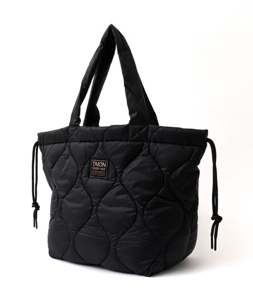 TAION（タイオン）の「【TAION / タイオン】MILITARY SOFT SHELL DOWN TOTE BAG M（トートバッグ・メンズ・ブラック/ブルー/チャコールグレー/ダークネイビー・FREE）」の2枚目の写真