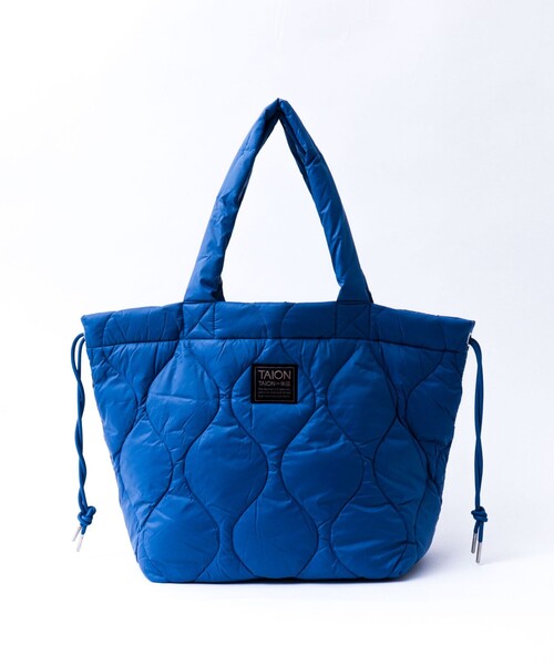 TAION（タイオン）の「【TAION / タイオン】MILITARY SOFT SHELL DOWN TOTE BAG M（トートバッグ・メンズ・ブラック/ブルー/チャコールグレー/ダークネイビー・FREE）」の5枚目の写真