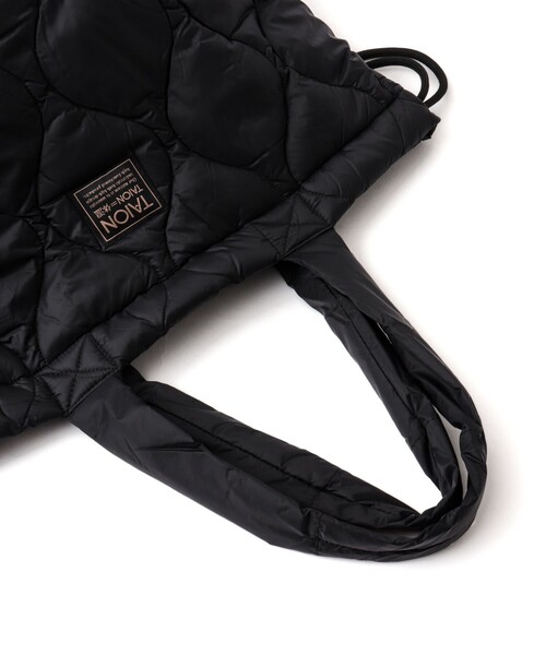 TAION（タイオン）の「【TAION / タイオン】MILITARY SOFT SHELL DOWN TOTE BAG M（トートバッグ・メンズ・ブラック/ブルー/チャコールグレー/ダークネイビー・FREE）」の13枚目の写真