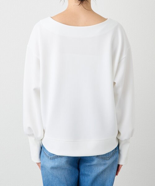 RIVE DROITE（リヴドロワ）の「【万能アイテム】ダンボールショートプルオーバー（Tシャツ/カットソー・レディース・グレイッシュベージュ/ブラック/オフホワイト・FREE）」の7枚目の写真