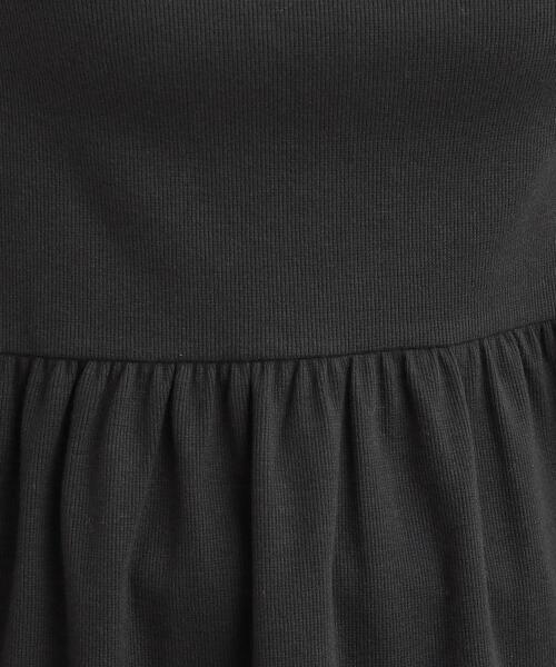 Cutie Blonde(キューティーブロンド)の「【洗濯機可/S-LL】品よく重ねる ペプラムリブトップス(チュニック・レディース・ブラック/ブラウン系その他/オフホワイト・01/02/03/04)」の13枚目の写真