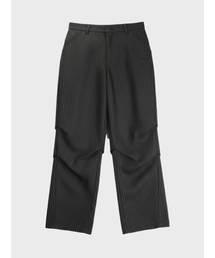 SAINTPAIN（セイントペイン）の「SPツイストストライプワイドスラックスブラック（スラックス）」