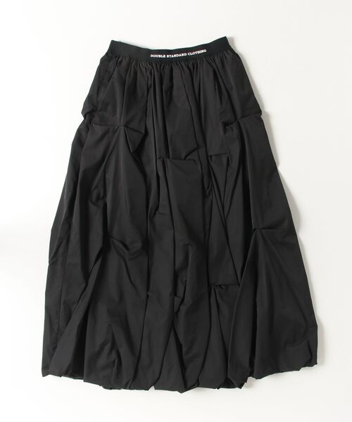 DOUBLE STANDARD CLOTHING(ダブルスタンダードクロージング)の「ランダムタック バルーンスカート(スカート・レディース・アイボリー/ブラック・36/38)」の4枚目の写真