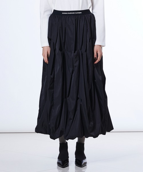 DOUBLE STANDARD CLOTHING(ダブルスタンダードクロージング)の「ランダムタック バルーンスカート(スカート・レディース・アイボリー/ブラック・36/38)」の17枚目の写真