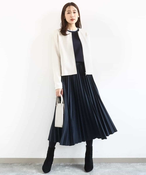 セール】フェイクスウェードショートブルゾン/洗える（ブルゾン）｜MK