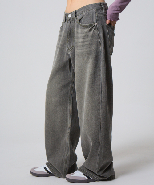 UNKNOWN PLANET(アンノウンプラネット)の「デイリー ワイド ピグメントパンツ カーキ(その他パンツ・レディース・その他・SMALL/MEDIUM/LARGE)」の1枚目の写真