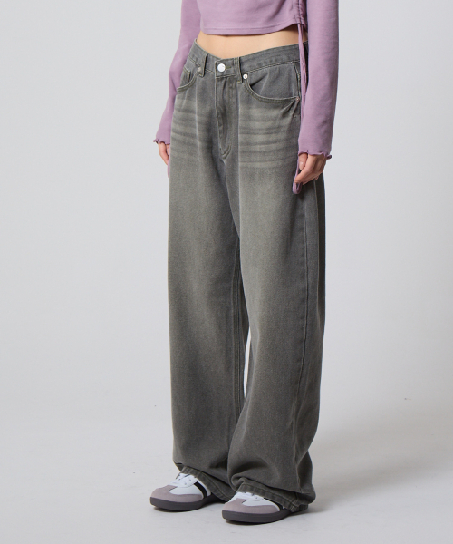 UNKNOWN PLANET(アンノウンプラネット)の「デイリー ワイド ピグメントパンツ カーキ(その他パンツ・レディース・その他・SMALL/MEDIUM/LARGE)」の4枚目の写真