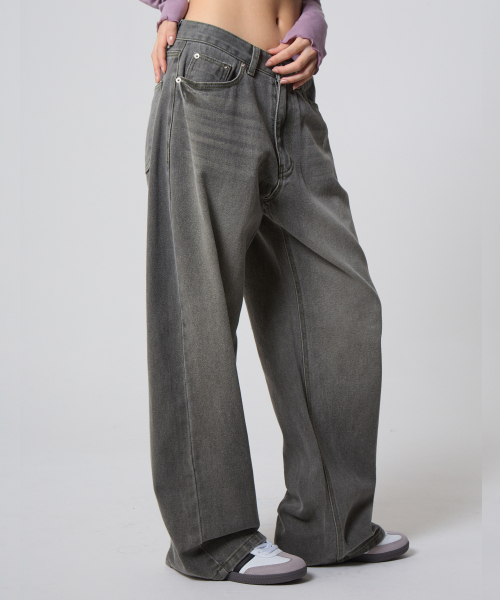 UNKNOWN PLANET(アンノウンプラネット)の「デイリー ワイド ピグメントパンツ カーキ(その他パンツ・レディース・その他・SMALL/MEDIUM/LARGE)」の5枚目の写真