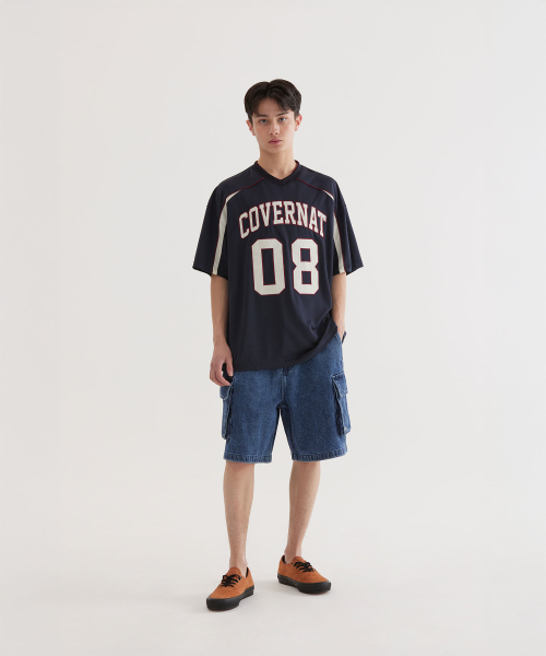 COVERNAT(カバーナット)の「ブロックコアアーチTシャツ ダークネイビー(Tシャツ/カットソー・レディース・その他・SMALL/MEDIUM/LARGE/X-LARGE)」の4枚目の写真