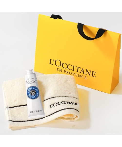 L'OCCITANE(ロクシタン)の「カリテコンフォート シア ハンドクリーム 30mL タオル付きギフトセット(ボディケアキット/ギフトセット・レディース・その他・FREE)」の2枚目の写真