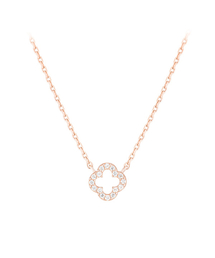 JESTINA（ジェイエスティナ）の「ジェイクローバー ネックレス (JJLJNQ1BF344SR420)（ネックレス）」