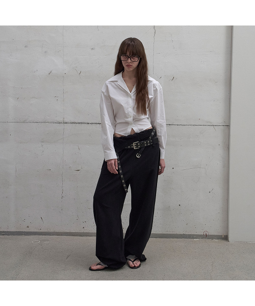 LCDC TM(エルシーディーシーティーエム)の「TWISTED-DETAIL SHIRT (WHITE)(シャツ/ブラウス・レディース・ホワイト・SMALL/MEDIUM)」の8枚目の写真