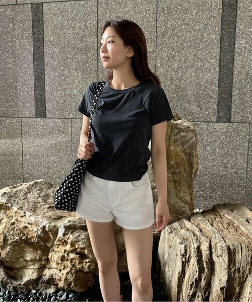 LADY VOLUME(レディーボリューム)の「ピグメントウォッシュTシャツ (チャコール)(Tシャツ/カットソー・レディース・その他・SMALL/MEDIUM)」の10枚目の写真