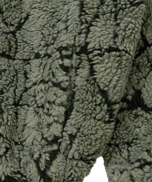 BROWNBREATH(ブラウンブレス)の「SPRAWL FLEECE PATTERN JACKET - KHAKI(その他アウター・レディース・その他・SMALL/MEDIUM/LARGE/X-LARGE)」の6枚目の写真