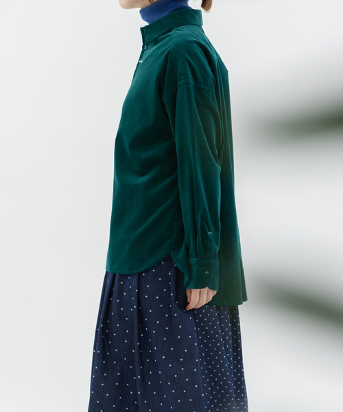 nop de nod(ノップドゥノッド)の「シャツコールロゴ刺繍シャツ(シャツ/ブラウス・レディース・グリーン/レッド/ネイビー・M)」の22枚目の写真