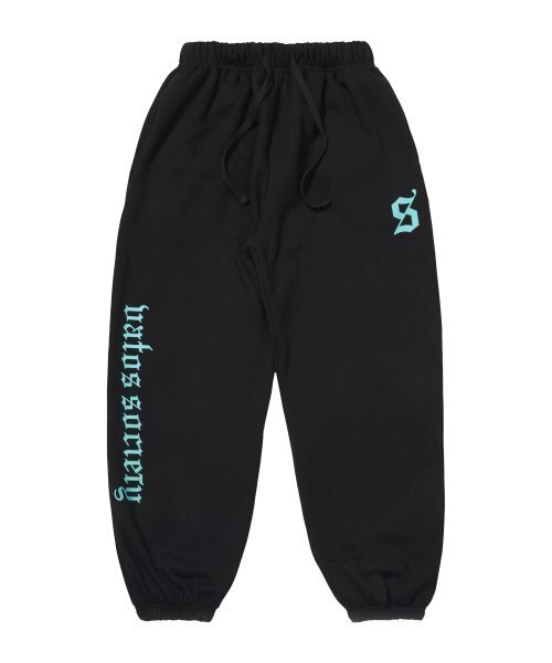 STIGMA(スティグマ)の「OLD LETTER WIDE JOGGER PANTS BLACK(スウェットパンツ・メンズ・その他・LARGE/MEDIUM/X-LARGE)」の1枚目の写真