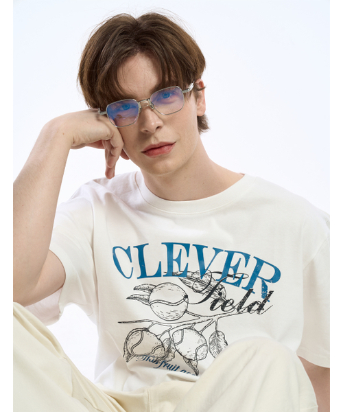 CLEVER FIELD（クレバーフィールド）の「フルーツモチーフオーバーサイズMAN Tシャツ_オフホワイト（Tシャツ/カットソー・メンズ・その他・X-LARGE/LARGE）」の4枚目の写真