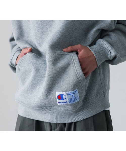 MDR(エムディアール)の「【Champion】アクションスタイル裏起毛フーディー【セットアップ対応】(パーカー・メンズ・グレー/ブラック/ネイビー・L/M)」の20枚目の写真