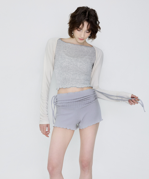 DEVIWEAR（デヴィウェア）の「フェイススリムTシャツ DEVI-T0056-グレー（Tシャツ/カットソー・レディース・その他・FREE）」の3枚目の写真