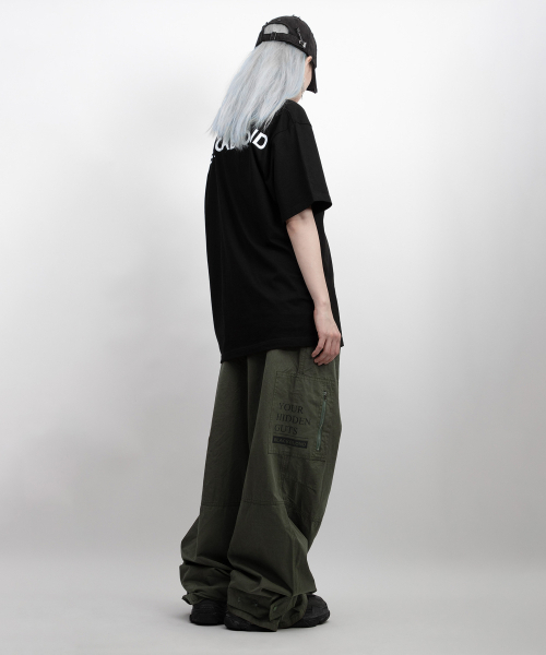 BLACK BLOND(ブラック ブロンド)の「ビビディヒドンガッツロゴワイドカーゴパンツ(カーキ)(その他パンツ・レディース・その他・LARGE/MEDIUM/SMALL/X-LARGE)」の5枚目の写真