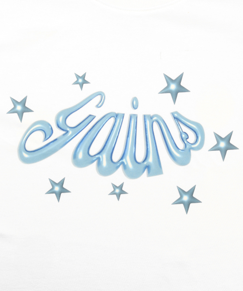 GAINSBORO（ゲインズボロ）の「3DスターロゴTシャツ_ホワイト/ブルー（Tシャツ/カットソー・レディース・その他・MEDIUM/SMALL/X-SMALL）」の4枚目の写真