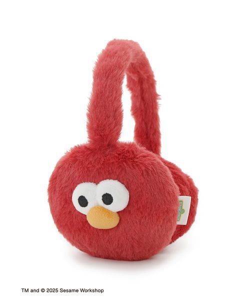 508.ファッション　椿　イヤーマフ（レッド） OUR KIND OF HOLIDAY】フェイスモチーフ イヤーマフ（イヤーマフ