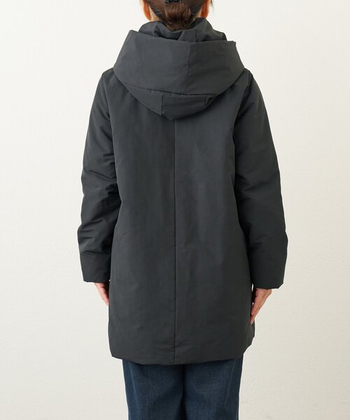 un dix cors（アンディコール）の「《上品スッキリ見え◎》マットランブラークロスロングダウンコート（ダウンジャケット/コート・レディース・グレイッシュベージュ/ブラック・FREE）」の15枚目の写真