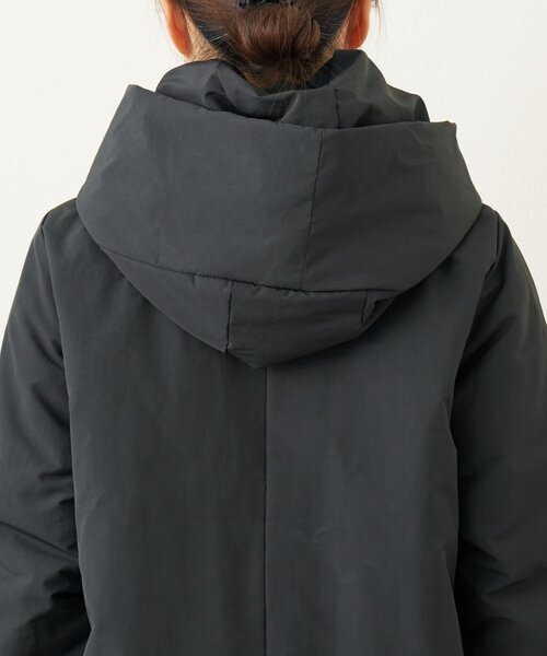 un dix cors（アンディコール）の「《上品スッキリ見え◎》マットランブラークロスロングダウンコート（ダウンジャケット/コート・レディース・グレイッシュベージュ/ブラック・FREE）」の17枚目の写真