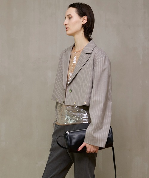 MAISON SPECIAL(メゾンスペシャル)の「Jacket All-in-One/マルチウェイジャケットオールインワン(つなぎ/オールインワン・レディース・ベージュ/ネイビー・38/36)」の15枚目の写真