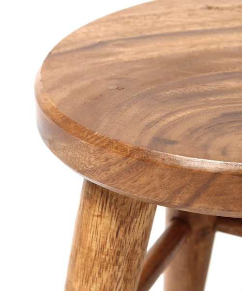 BAYFLOW（ベイフロー）の「BAYFLOW／アカシアミニスツール（家具・レディース・ライトブラウン・0）」の9枚目の写真