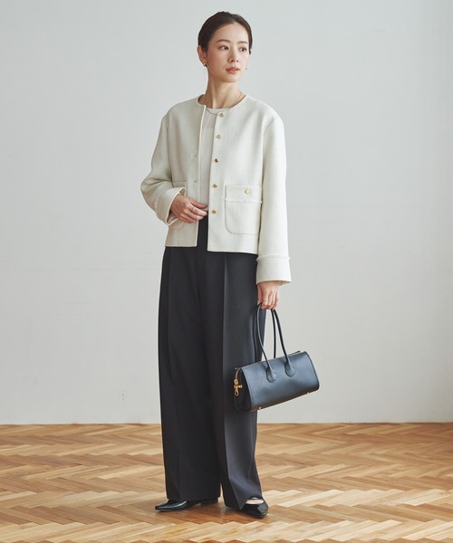 URBAN RESEARCH（アーバンリサーチ）の「ノーカラーツイードジャケット