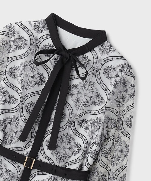 オーナメント刺繍フレアワンピース（ワンピース）｜GRACE CONTINENTAL