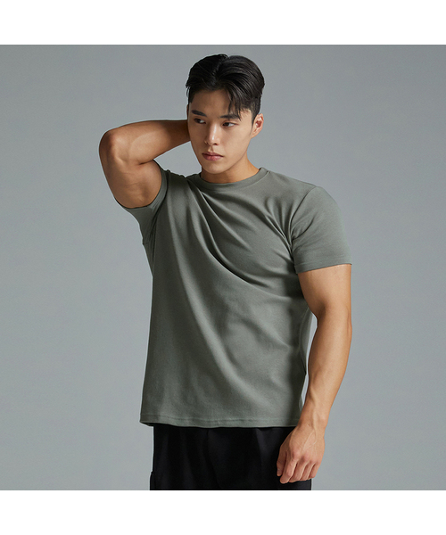 BLACK MONSTER FIT(ブラックモンスターフィット)の「コットンポリハーフスリーブ (カーキ) / BM230106(Tシャツ/カットソー・メンズ・その他・MEDIUM/LARGE/X-LARGE/XX-LARGE)」の1枚目の写真