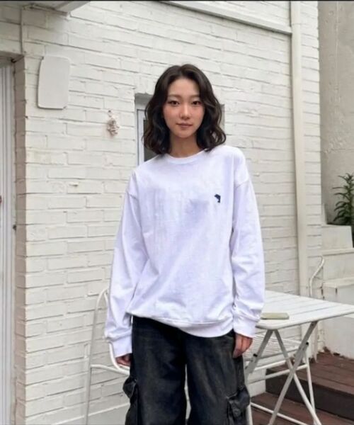 DOLPHIN WAVE APPAREL（ドルフィンウェーブアパレル）の「[2PACK]ドルフィンミニチェーン刺繍16手マンツーマンホワイト＆ホワイト（スウェット・メンズ・ホワイト×ホワイト・MEDIUM/LARGE/X-LARGE）」の8枚目の写真