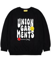 [キモ]スマイルガーメンツ オーバーサイズ スウェットTシャツ ブラック
