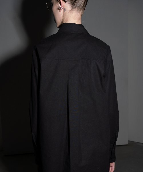 320SHOWROOM（320ショールーム）の「Cotton Wide Collar One-Pocket Shirt Black（シャツ/ブラウス・レディース・その他・FREE）」の3枚目の写真