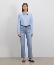 HIGH RISE STRAIGHT-LEG JEANS_BLUE