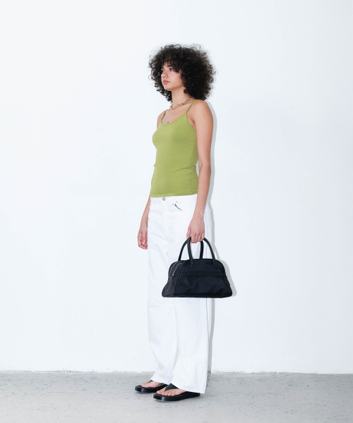 CHRISTINE PROJECT（クリスティンプロジェクト）の「TWO ZIPPER NYLON TOTE BAG(BLACK PEPPER)（トートバッグ・レディース・その他・FREE）」の4枚目の写真