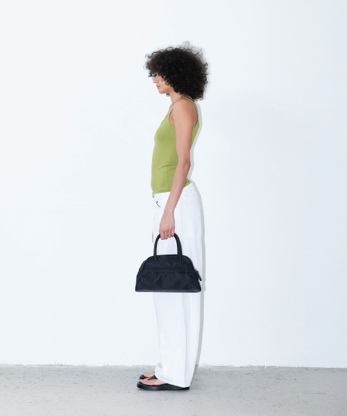 CHRISTINE PROJECT（クリスティンプロジェクト）の「TWO ZIPPER NYLON TOTE BAG(BLACK PEPPER)（トートバッグ・レディース・その他・FREE）」の5枚目の写真