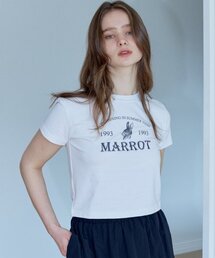 ホリデイラビットクロップTシャツ_ホワイト