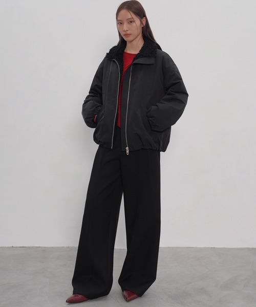 EIGHTHMONTH(エイスマンス)の「ブラックワイドトラウザー EM25a157【EIGHTHMONTH】(その他パンツ・レディース・ブラック・L/M/S)」の16枚目の写真