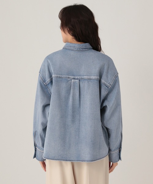 Elura（エルーラ）の「大人カラーデニムシャツ/625553（シャツ/ブラウス・レディース・ブルー/ライトピンク/ブラウン・FREE）」の16枚目の写真