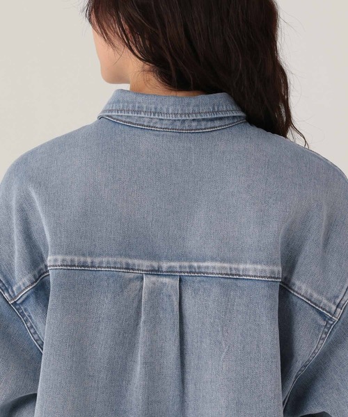 Elura（エルーラ）の「大人カラーデニムシャツ/625553（シャツ/ブラウス・レディース・ブルー/ライトピンク/ブラウン・FREE）」の18枚目の写真