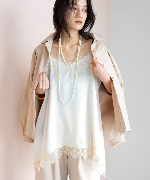 Elura（エルーラ）の「大人カラーデニムシャツ/625553（シャツ/ブラウス・レディース・ブルー/ライトピンク/ブラウン/ホワイト/ベージュ・FREE）」の15枚目の写真