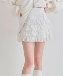 OLIVE des OLIVE | レースアップ4段フリルスカート(スカート)