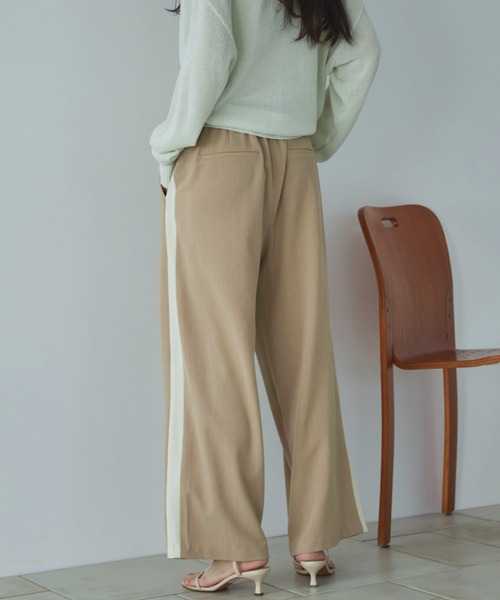 Doux archives（ドゥアルシーヴ）の「サイドラインタックパンツ（その他パンツ・レディース・チャコールグレー/ミント/ベージュ・FREE）」の15枚目の写真